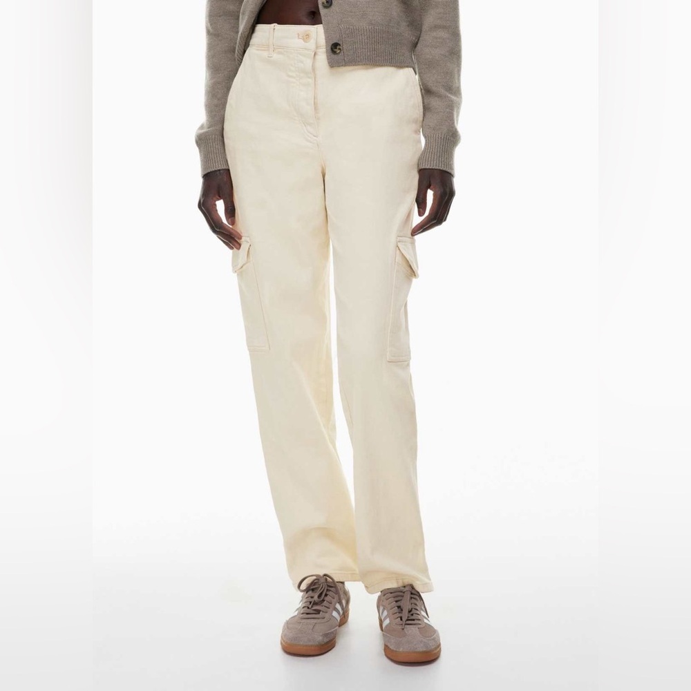 Aritzia Wilfred Free Womens 6 Modern Cargo Pant Light Beige GD Birch Utility